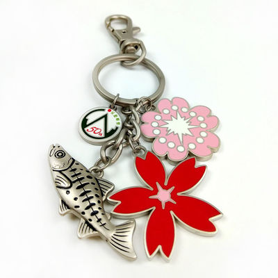 Buy Zinc Alloy Die Casting Custom Keychains With Soft Enameled online manufacture