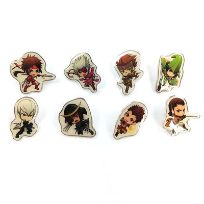 Buy Offset Printed Transparent Cartoon Enamel Pins Custom For Sport Event Promotions online manufacture