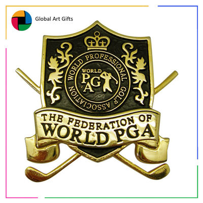 Buy Custom No Color Metal Pin Badge No Minimum Quantity Die Casting / Stamping online manufacture