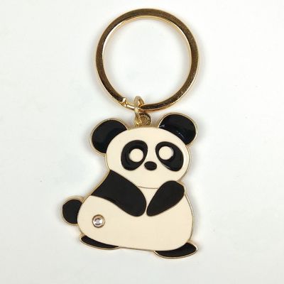 Buy Custom Panda Element Cute Couple Keychain Metal Cartoon Personalized Keychains online manufacture