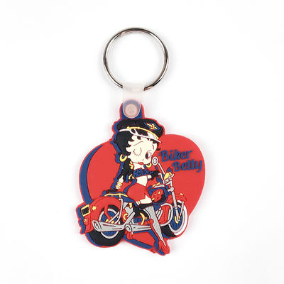 Buy Rubber Keychain Pvc Metal Key Ring 3D Keytag Custom Logo Free Design Souvenir Gift online manufacture
