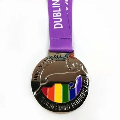 Buy Round Metallic Burnish Shiny Silver Award Medal Essential For Creating online manufacture
