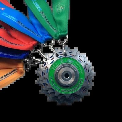 Buy Combination 5 Gear Cycling Custom Race Medal  Logo Printed / Die Cast online manufacture