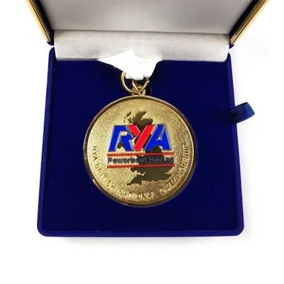 Buy Customized Logo Engraved Racing Sports Award Medal With Premium Velvet Packaging online manufacture