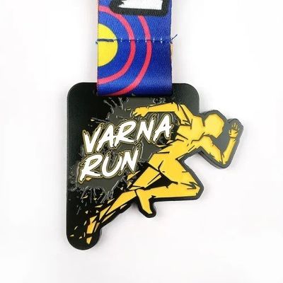 Buy Virtual Running Medal With Patterned Color Spraying Custom Event Medals online manufacture