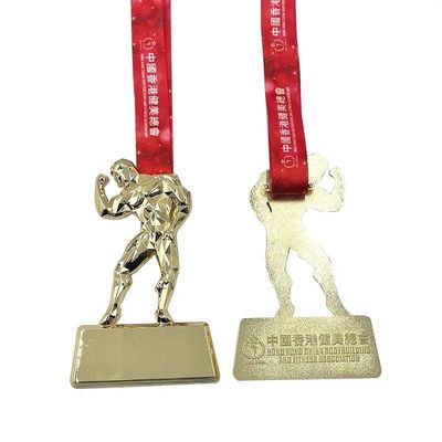 Buy 3D Fitness Gold Award Bodybuilding Stock Medal online manufacture