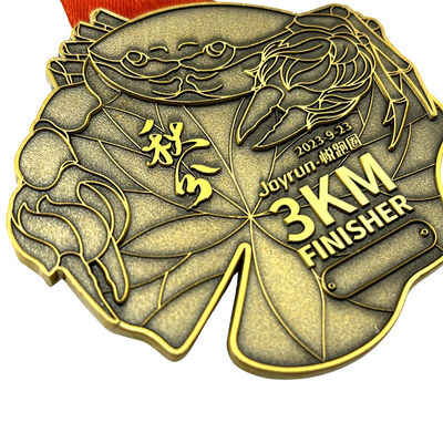 Buy 3KM Finisher Soft Enamel Medal Souvenir Award / Halloween Award Medals online manufacture