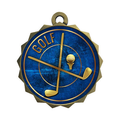 Buy 2.75″ Premium Zinc Alloy Custom Medallions Golf Medal Customized For Golf Course online manufacture