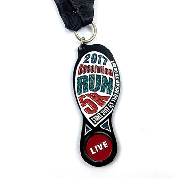 Buy Specialty Soft Enamel Shining Glitter Medal with Ribbon online manufacture