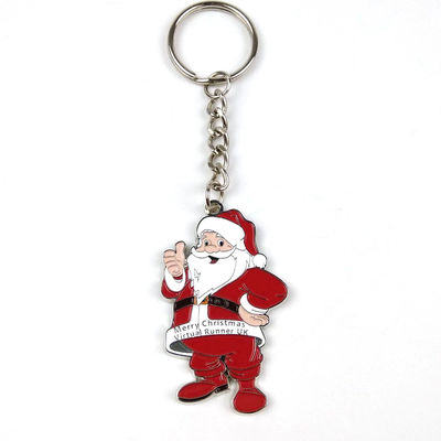 Buy Christmas Promotional Keychain Santa Soft Enamel Keyrings online manufacture