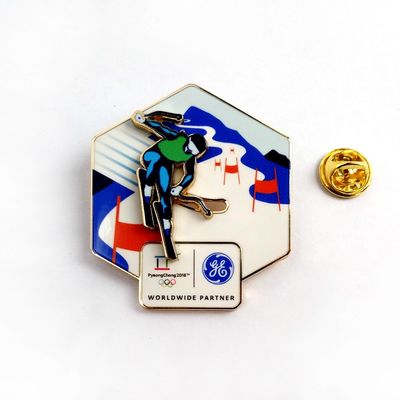 Buy UV Printing  Spinning Pin Badge with Polished Finish Expert Craftsmanship and Customizable Design online manufacture