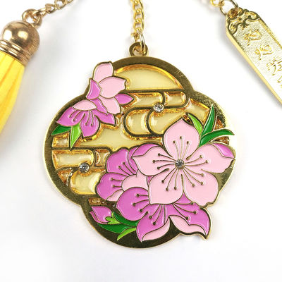 Buy Antique Gold Enamel Keychain Custom Secure Key Holding Functionality for B2B online manufacture