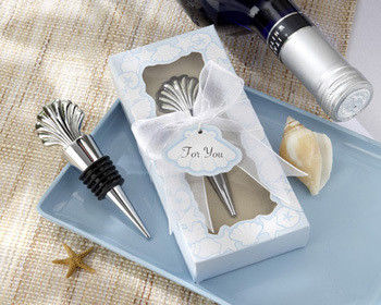 Buy Elegant Silver Shell Wine Stopper For Stylish Preservation online manufacture