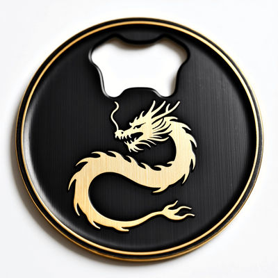 Buy Hand Wash Metallic Coaster With Bottle Opener Function A Perfect Combination Of Style And Practicality online manufacture