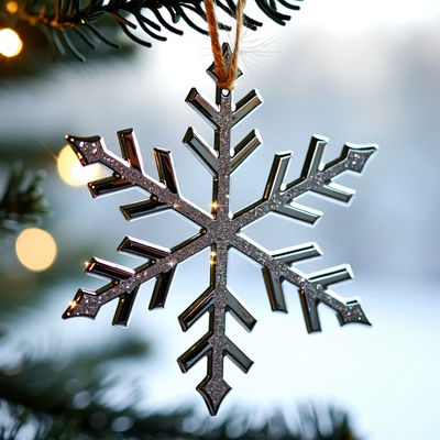 Buy Winter Themed Decorations With Crystal Elegance Snowflake Ornament For Business Promotion Gifts online manufacture