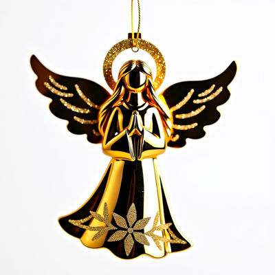 Buy Celebrate Season With Shimmering Serenity Golden Angel Ornament For Business Promotion Gifts online manufacture