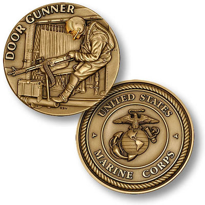 Buy 1.5 Inches Antique Gold Die Casting Shooting Challenge Coin With In Two Metal Colors online manufacture