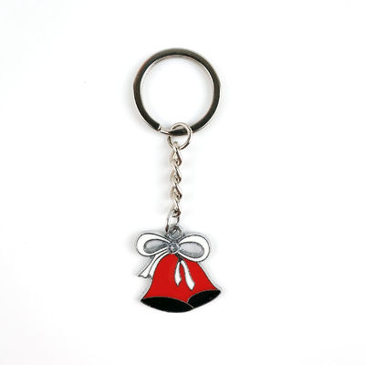 Buy Christmas Themed Soft Enamel Keychain Festive Bells Gingerbread House Designs online manufacture