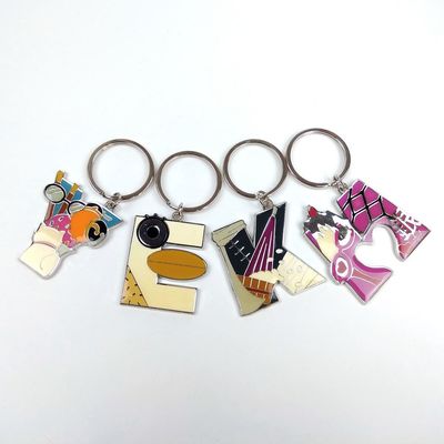 Buy Personalised Initial Letter Cartoon Key Ring Made Of Metal Alloy online manufacture