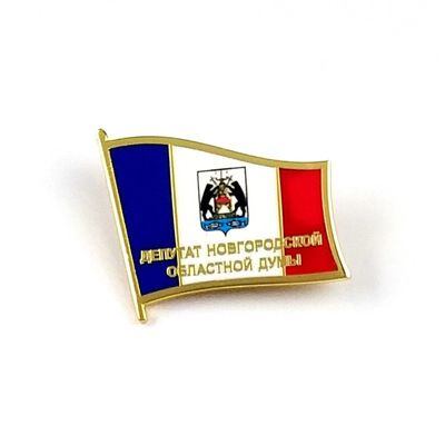 Gold Finish Custom Flag Lapel Pins Hard Enamel Pin Free Artwork Service