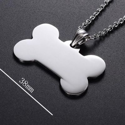 Bone Shaped Pet ID Tag Custom Logo Blank Stainless Steel Dog Id Tags