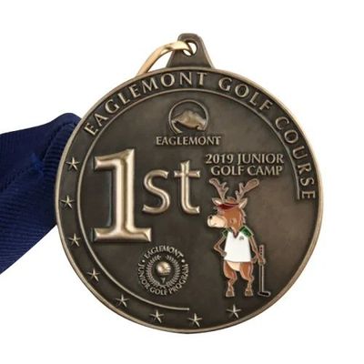 2.75″ Premium Zinc Alloy Golf Medal Customized For Golf Course
