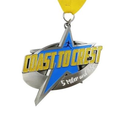 Custom Die Cast Medal 3D Virtual Runs With Medals Perfect Fit For Your Needs