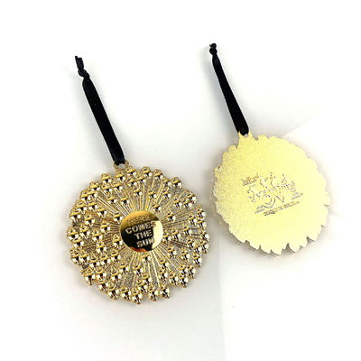 Customized Shiny Gold BEATLES Event's Ornament Sandblasting Decorations With Velvet Handmade Box