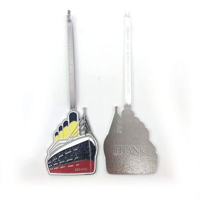RMS Titanic Keepsake Special Medal Pendant Engraved and Embossed Design and Built-in Ribbon Holes