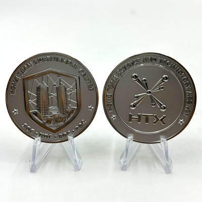 Antique Finish and Embossed Design Military Challenge Coin with Sequential Names and Sequential Numbers