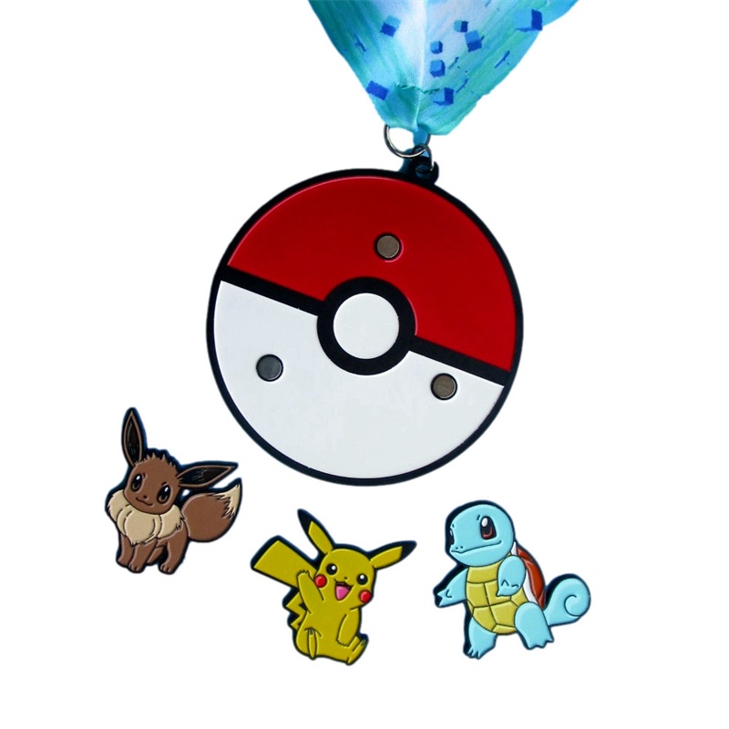 Bespoke Multi-piece Design Pokemon Go Medal with Magnets