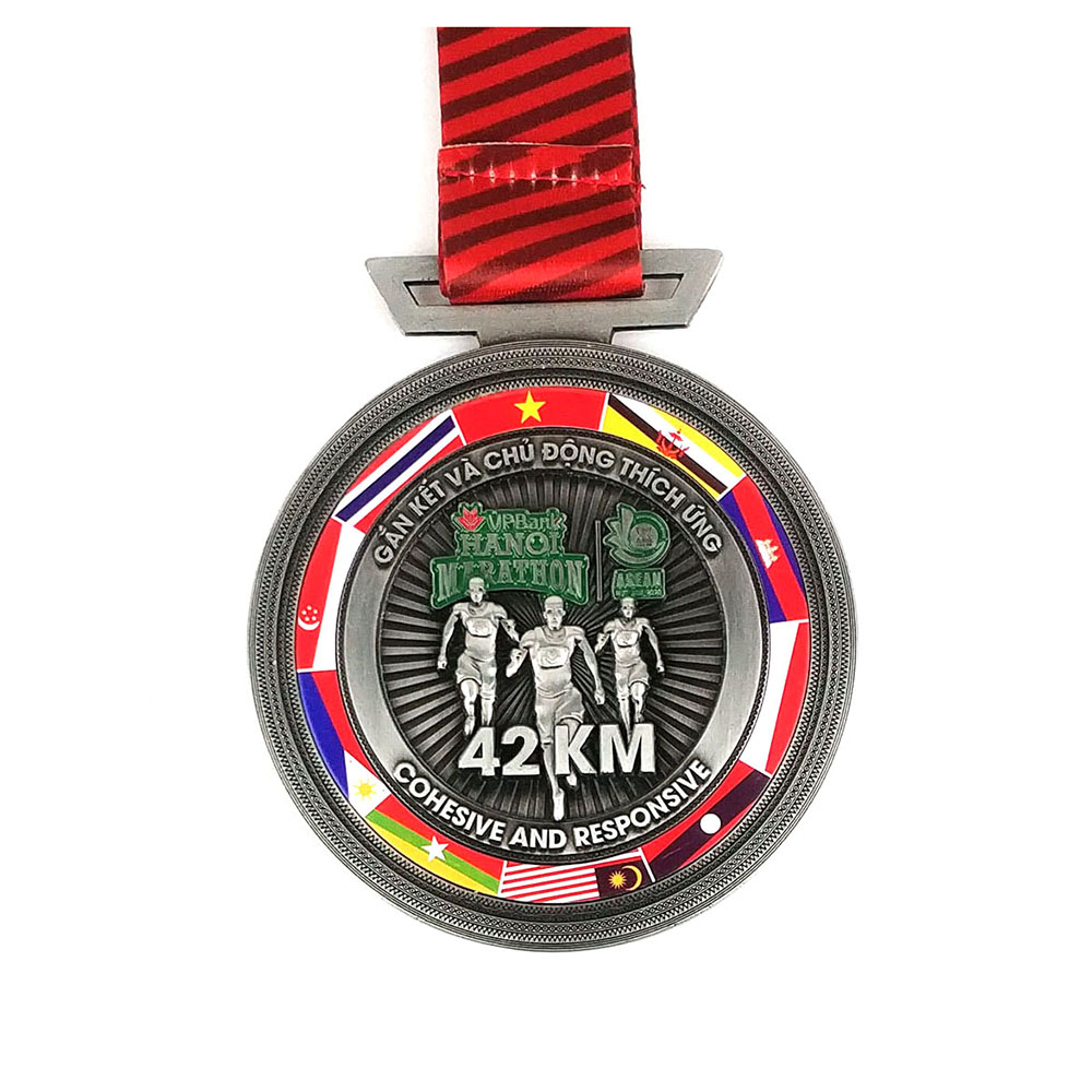 Custom Hanoi Marathon Medal with UV Printing