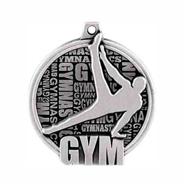 Custom Silver Gymnastic Medal