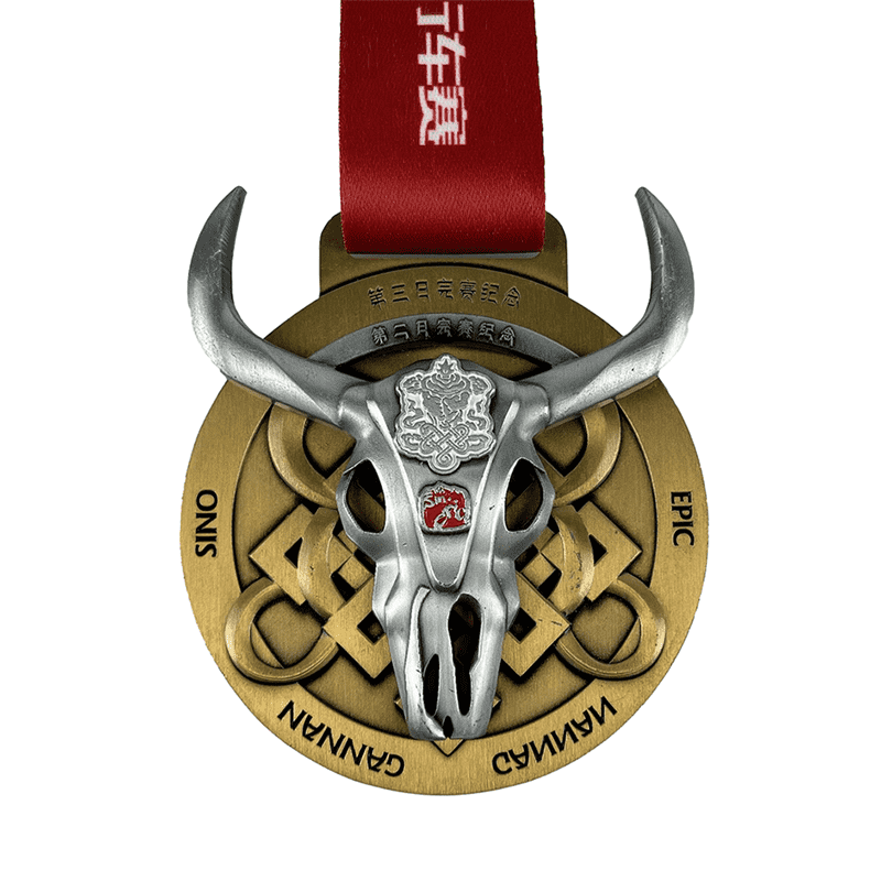 Oanpaste Virtual Runner 2 Dielen Magnet Medal