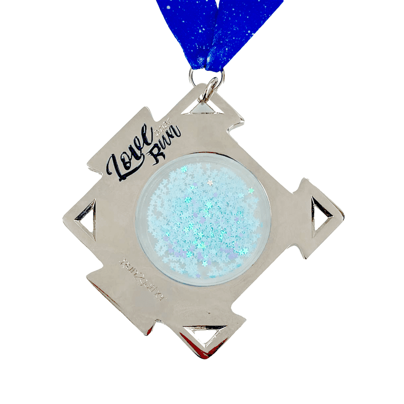 Customized Floating Race 5K Medal for Valentine's Day Run