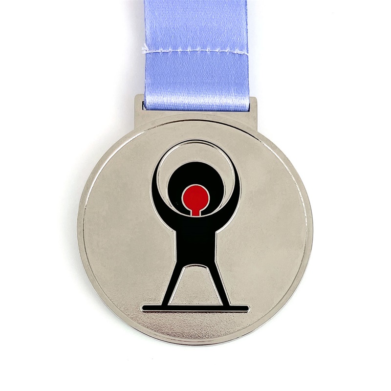 Customized Silver Karate Medallion