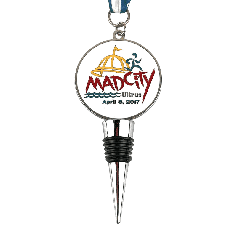 Personalized Ultra City Run Wine Bottle Stopper Medal